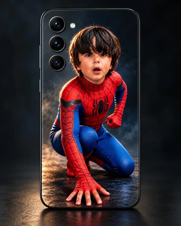Phone with a custom photo skin